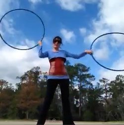 double hooping